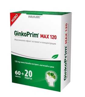 ГИНКО ПРИМ ТАБЛ. Х 60+20 ВАЛМАРК / GINKOPRIM PROMO WALMARK / цена