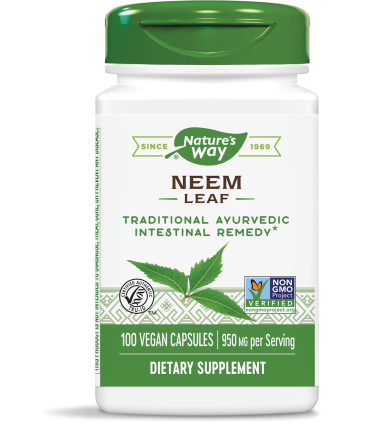 Нийм (лист) 475 mg x 100 капс. / NEEM NATURE'S WAY / цена, информация