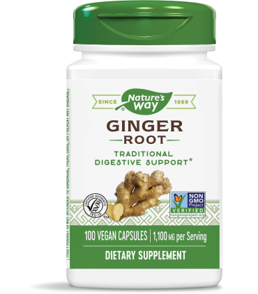 Джинджифил корен 550 мг Х 100 капс. Нейчърс Уей / GINGER ROOT NATURE'S WAY / цена, информация