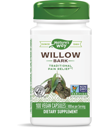 БЯЛА ВЪРБА КОРА 400 МГ Х 100 КАПС. НЕЙЧЪРС УЕЙ / WHITE WILLOW BARK NATURE'S WAY  / цена, информация