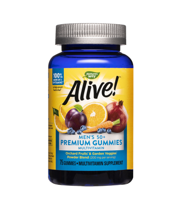 АЛАЙВ ЖЕЛИРАНИ МУЛТИВИТАМИНИ ЗА МЪЖЕ 50+ Х 75 ТАБЛ. НЕЙЧЪРС УЕЙ / ALIVE MULTIVITAMINS MEN NATURE'S WAY / цена, информация