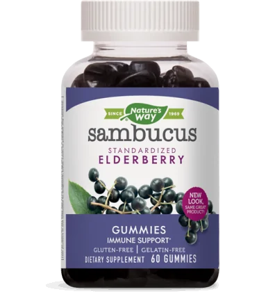 Самбукус Гъми желирани табл. x 60 НЕЙЧЪРС УЕЙ / Sambucus Gummies, цена, информация | Arteka.bg