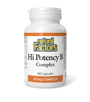 Hi Potency В Complex/  Hi Potency В Комплекс 50 mg x 90 капсули Natural Factors
