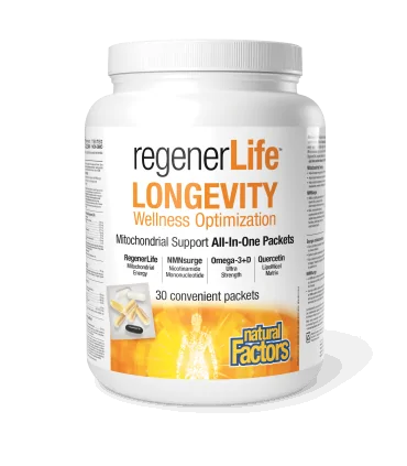 Regener Life™ Longevity 30 дневна програма в подкрепа на клетъчното и митохондриално здраве Natural Factors