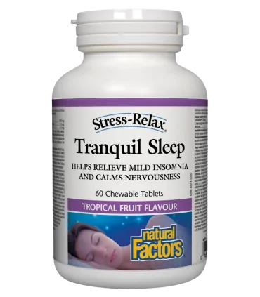 Tranquil Sleep Stress-Relax® 116 mg x 60 дъвчащи таблетки Natural Factors