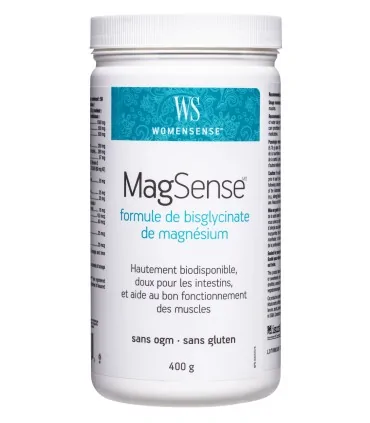 WomenSense® MagSense®  Магнезий (бисглицинат формула) х 400 g пудра Natural Factors