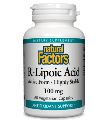 Алфа-липоева киселина (R-форма) 100 mg х 60 V капсули Natural Factors