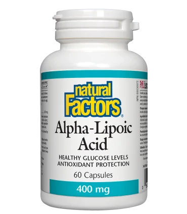 Алфа-липоева киселина 400 mg x 60 капсули Natural Factors