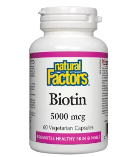 Биотин 5000 mcg x 60 V капс. Natural Factors