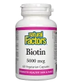 Биотин 5000 mcg x 60 V капс. Natural Factors