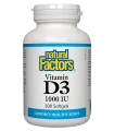 Витамин D3 1000 IU х 500 софтгел капсули R Natural Factors
