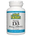 Витамин D3 2000 IU x 120 софтгел капсули Natural Factors