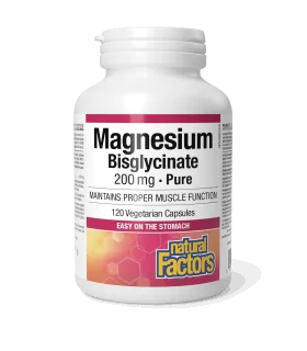 Магнезий бисглицинат 200 mg х 120 V капсули Natural Factors