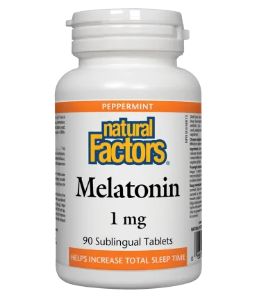 Мелатонин 1 mg x 90 сублингвални таблетки Natural Factors