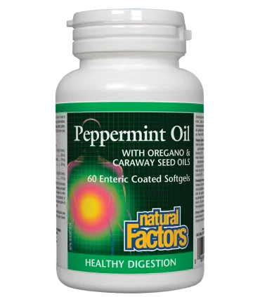 Мента масло с Риган и Ким 200 mg х 60 софтгел капсули Natural Factors