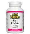 Цинк (Хелат) 25 mg x 90 таблетки Natural Factors