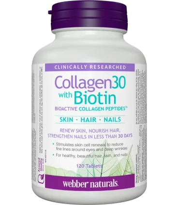 Collagen®30 Колаген + Биотин х 120 таблетки Webber Naturals