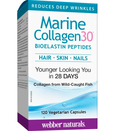 Collagen30® Мoрски колаген (с био еластинови пептиди) х 120 V капсули Webber Naturals