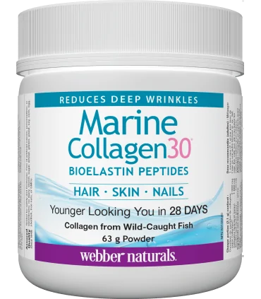 Collagen30® Мoрски колаген на прах (с био еластинови пептиди) х 63 g Webber Naturals