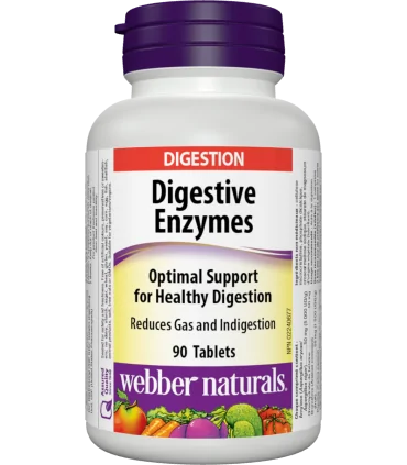 Digestive enzymes (Храносмилателни ензими) 182 mg х 90 таблетки Webber Naturals