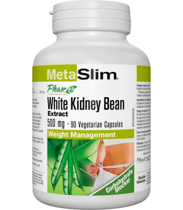 MetaSlim® Phase 2® Въглехидрат блокер 500 mg x 90 V капсули Webber Naturals