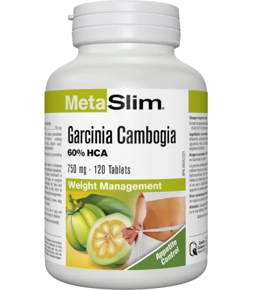 MetaSlim® Гарциния Камбоджа 750 mg x 120 таблетки Webber Naturals