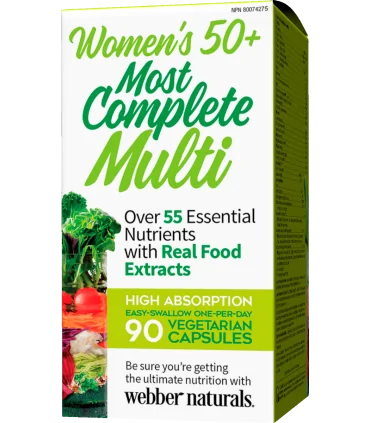 Most Complete Multi Women’s 50+ (Мултивитамин за Жени 50+) х 90 V капсули Webber Naturals