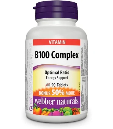 Vitamin B100 Complex  х 90 таблетки Webber Naturals