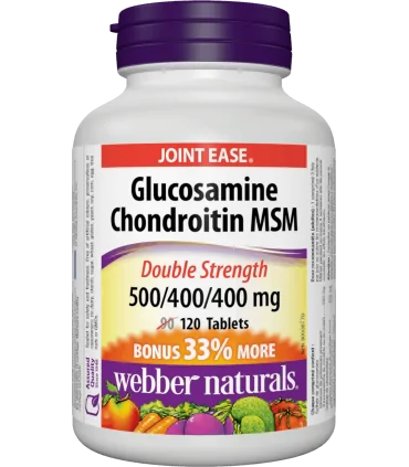 Глюкозамин, Хондроитин и МСМ 1300 mg x 120 таблетки Webber Naturals