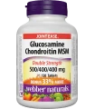 Глюкозамин, Хондроитин и МСМ 1300 mg x 120 таблетки Webber Naturals
