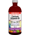 Калций 1000 mg + Витамин D3 400 IU 500 ml течен Webber Naturals