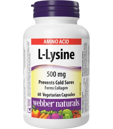 Л-Лизин 500 mg x 60 капсули Webber Naturals