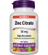 Цинк (цитрат) 50 mg x 180 таблетки Webber Naturals