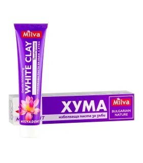 Избелваща паста за зъби с хума х 75 мл Милва | Milva | цена - Arteka.bg