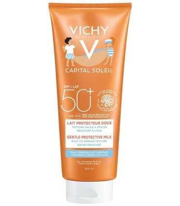 ВИШИ СОЛЕЙ СЛЪНЦЕЗАЩИТНО МЛЯКО ЗА ДЕЦА SPF 50 300 МЛ / VICHY CAPITAL SOLEIL MILK / цена, информация