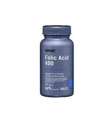ФОЛИЕВА КИСЕЛИНА 400 МКГ Х 100 ТАБЛ. GNC