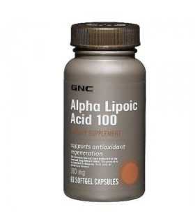 АЛФА ЛИПОЕВА КИСЕЛИНА 100 МГ Х 60 КАПС. GNC