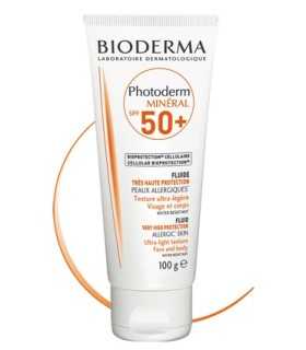 БИОДЕРМА ФОТОДЕРМ МИНЕРАЛ ФЛУИД ЗА ЛИЦЕ И ТЯЛО SPF50+ 100 Г / BIODERMA PHOTODERM MINERAL FLUID SPF50+ / цена, информация