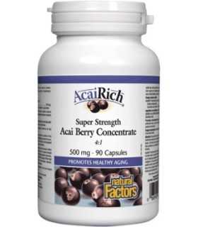 Акай Рич 500 мг х 90 капс. NATURAL FACTORS/ ACAI RICH NATURAL FACTORS / цена, информация