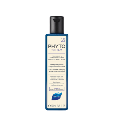 ФИТОСКВАМ ШАМПОАН ПРОТИВ ПЪРХОТ ЗА МАЗНА КОСА 250 МЛ PHYTO