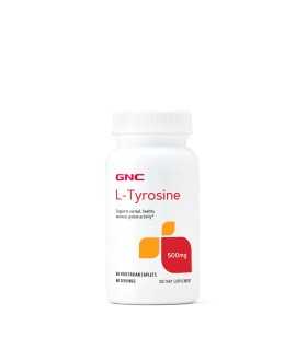 Л-ТИРОЗИН 500 МГ Х 60 КАПЛЕТИ GNC/ L-TYROSINE 500 GNC/ цена, информация