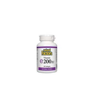 Витамин Е 200 IU Х 90 капс. NATURAL FACTORS / VITAMIN E 200 IU NATURAL FACTORS / цена, информация