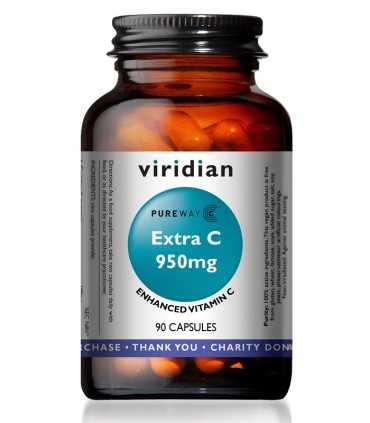 Екстра Витамин C 950мг капс х 90/30 Виридиан/Vitamin C Viridian, цена | Arteka.bg