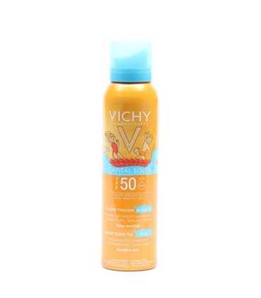 ВИШИ КАПИТАЛ СОЛЕЙ СЛЪНЦЕЗАЩИТНА ПЯНА ЗА ДЕЦА SPF 50 150 МЛ