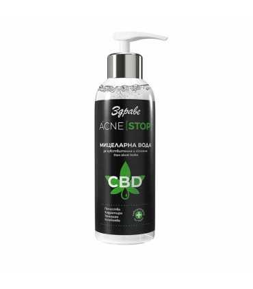 Мицеларна вода със CBD ЗДРАВЕ АКНЕ СТОП x 500 мл